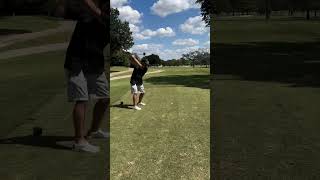 Hitting lefty driver upside down [upl. by Winstonn]