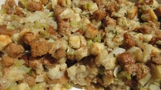 THANKSGIVING DAY STUFFING  How to make STUFFING  DRESSING Recipe [upl. by Nrehtac951]