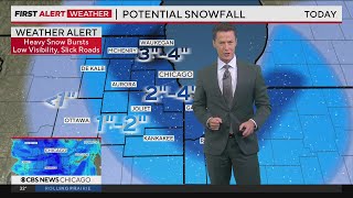 Chicago gets first snowfall of the season Heres how much to expect [upl. by Erl]