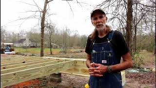 Off Grid Cabin Build  Installing SILLS and FLOOR JOISTS  Episode 1 [upl. by Archibold900]