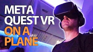 Meta Quest VR On a Plane Best Games Review  Oculus Quest [upl. by Amla]