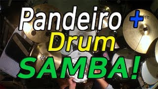 브라질리언 드러밍 Pandeiro  Drum  SAMBA 빤데이루  드럼  렉토 루즈 [upl. by Ahsotal]