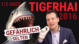 TIGERHAI Silbermünze 12 Unze Tiger Shark Silber 2016 [upl. by Areek]