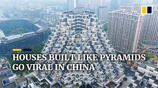 Houses built like pyramids go viral in China [upl. by Goeger671]