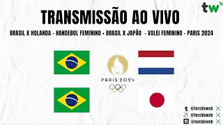 Brasil x Japão AO VIVO  Vôlei Feminino Paris 2024  Torcida Web [upl. by Elay960]