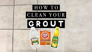 How To Clean Tile Grout with Baking Soda and Vinegar [upl. by Budd]