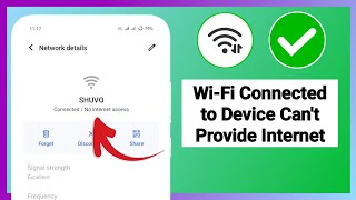 Fix WiFi Connected to Device Cant Provide Internet  Wifi Connected But not Providing Internet [upl. by Ahsimat550]