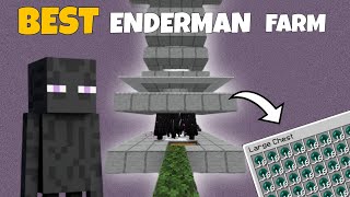 BEST ENDERMAN  XP farm for MINECRAFT bedrock 121 [upl. by Elagibba]