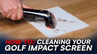 HOW TO Clean your Golf Simulator Enclosure Impact Screen [upl. by Raddatz]