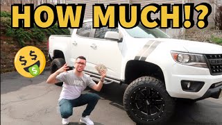 HOW MUCH TO LIFT A CHEVY COLORADO [upl. by Nodnalb928]