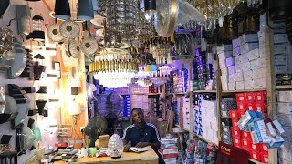 From This Shop In Benin City You Can Get All Types Of Light Fittings Equipment Like Chandelier Bulb [upl. by Lynden463]