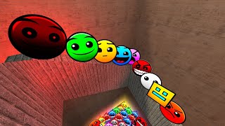 ALL FULL GEOMETRY DASH EMOJI AND LOBOTOMY DASH 2D NEXTBOTS FUN MADE NEW UPDATE In Garrys Mod [upl. by Huebner51]