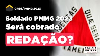 VAI TER REDAÇÃO NO PRÓXIMO CONCURSO DE SOLDADO DA PMMG CFSD PMMG 2023 [upl. by Ardnwahsal]