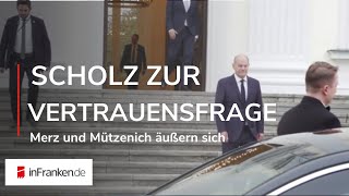 SCHOLZ ZUR VERTRAUENSFRAGE Kanzler auch früher dazu bereit [upl. by Casar]