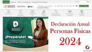 DECLARACIÓN ANUAL 2024  Sueldos y Salarios  Ejercicio 2023  SAT [upl. by Calia]