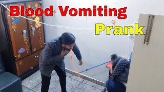 Blood Vomiting Prank On Family GONE EXTREME WRONG😱  Sister Ny Sara Prank Khrb Kar Diya ☹️ [upl. by Halyahs]