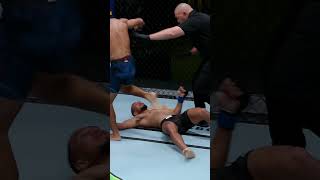 Not sure weve seen a KO like that before 👀 UFCVegas100 [upl. by Eatnahs]