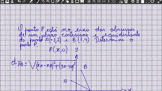 Ponto P equidistante de outros dois pontos [upl. by Akinak617]