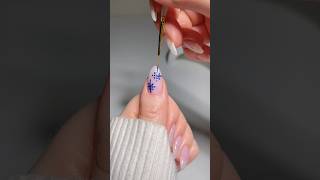 snowflake inspo ❄️🌨️ asmr christmas nailart shorts [upl. by Hepsiba]