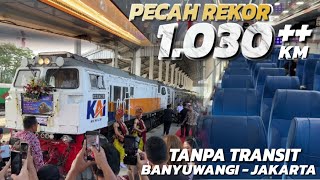 TAHTA TERTINGGI KERETA RUTE TERJAUH  Review Blambangan Ekspres 165 Jam BanyuwangiJakarta [upl. by Rust717]