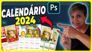 🔴Crie Calendários Personalizados para 2024 Modelos Prontos para usar no Photoshop Download Gratuito [upl. by Madanhoj]