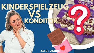 Konditorin vs KinderSpielzeug SchokoladenGießformen im PraxisCheck Schoko Spielzeug im Test [upl. by Correy]