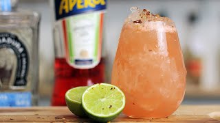 Tequila amp Aperol Cocktail  aka the Dead Mans Handle [upl. by Nahguav427]