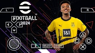 eFootball Pes 2024 Ppsspp New Udpate kits Real Face Update Latest Transfer Grafik HD [upl. by Aehsan]