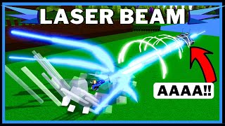 Destructive LASER BEAM Cuts Builds In Half In Build A Boat For Treasure ROBLOX [upl. by Atival]