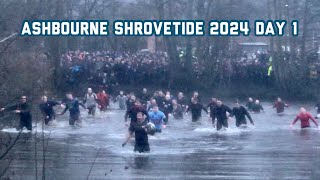 Ashbourne Shrovetide football 2024 raw footage  Day 1  13th February [upl. by Airrat390]