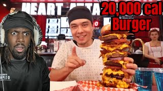 MATT STONIE EATS THE BIGGEST BURGER IN THE WORLD [upl. by Einattirb]