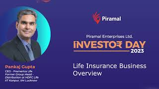 PEL Investor Day 2023 – Life Insurance Business Overview by Pankaj Gupta CEO Pramerica Life [upl. by Nitfa]