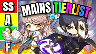 Maplestory BEST Mains TIERLIST pre milestone [upl. by Sasnak]