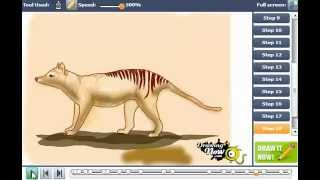 How to draw a Thylacine [upl. by Anica]