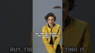 Timothée Chalamet on his Process for Film [upl. by Hasen]