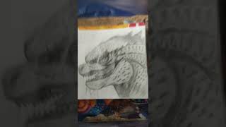 Drawing of godzilla 😍 [upl. by Aridan]