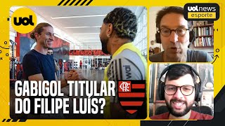 GABIGOL TITULAR DO FLAMENGO NA ESTREIA DO FILIPE LUÍS ARNALDO RIBEIRO E DANILO LAVIERI DEBATEM [upl. by Zzaj]