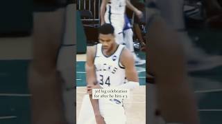 Giannis invented a new 3 point celebration shorts nba giannis [upl. by Thrasher]