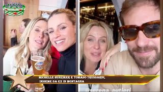 Michelle Hunziker e Tomaso Trussardi insieme da ex in montagna [upl. by Kcira]