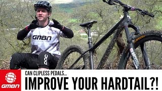 Do Clipless Pedals Improve Riding A Hardtail  MTB Skills [upl. by Rosalba]