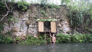 Primitive Technology Build House on the Cliff [upl. by Innor]