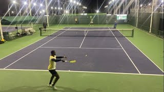 Frances Tiafoe and Felix Auger Aliassime Indian Wells 2024 Practice Level Court [upl. by Meihar]