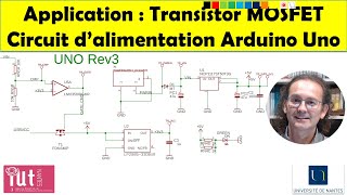 Application MOSFET  Circuit dalimentation de lArduino UNO [upl. by Amat]