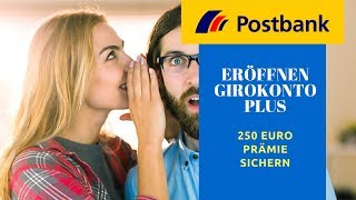 Postbank girokonto plus eröffnen [upl. by Notgnimer]