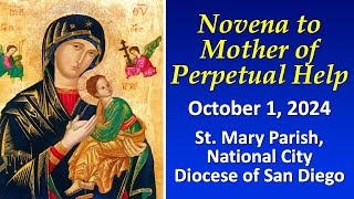 Holy Mass  Novena to Our Mother of Perpetual Help  October 1 2024 [upl. by Aneehc272]