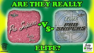 Lucky Bags Cornhole Elite Pro Snipers compared to Pro Snipers [upl. by Michaeu585]