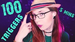 ASMR 100 Triggers in 5 Minutes [upl. by Annice159]