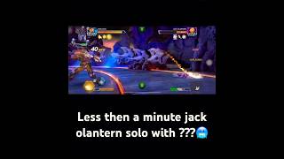 Less then a minute “jack olantern” solo with 🥶  mcoc marvelcontestofchampions games [upl. by Nerrej]