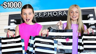 I BOUGHT My DAUGHTERs DREAM SEPHORA ORDERS no budget  Family Fizz [upl. by Meisel]