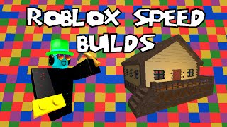 Roblox Speed Build  Log Cabin [upl. by Cestar]